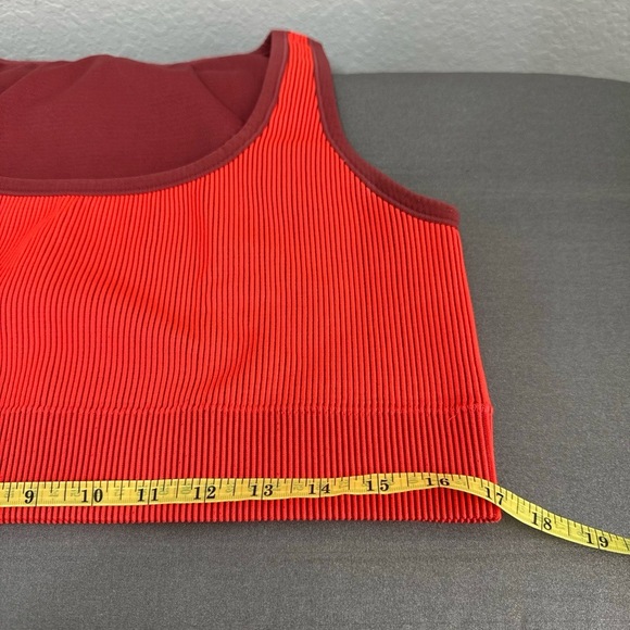 TORRID Orange Ribbed Scoop Neck Cropped Activewear Bralette Crop Top Size 2 - Picture 7 of 8